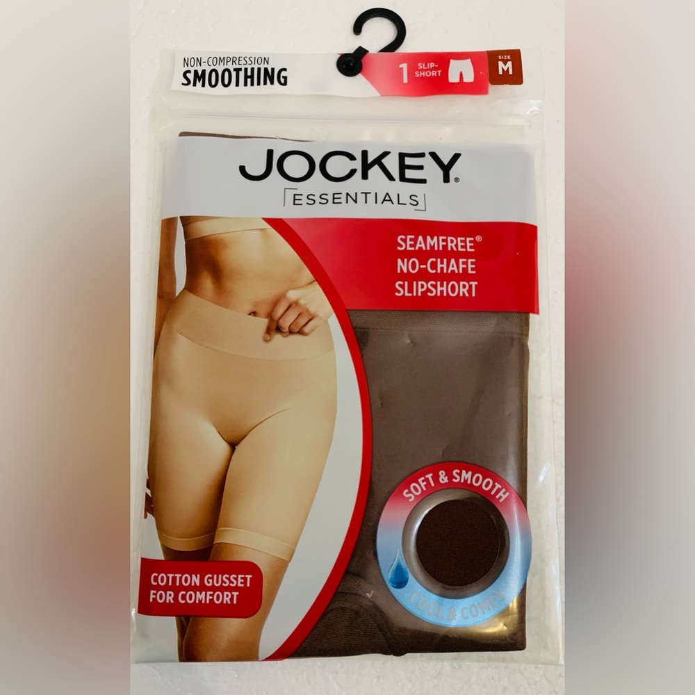 Jockey Essentials Medium Brown Seamfree No Chafe Slipshort